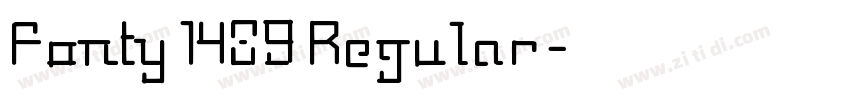 Fonty 1489 Regular字体转换 Fonty 1489 Regular字体转换